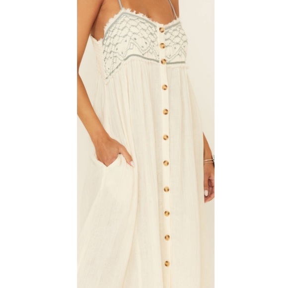 Free People Linda Jo midi dress in Gardenia (NWOT) - Picture 6 of 9